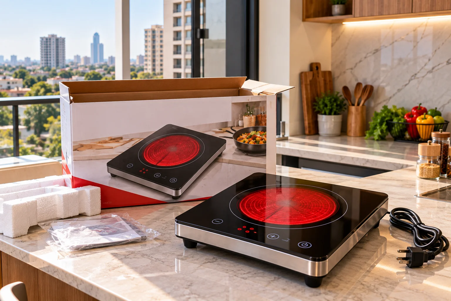 City Prices – infrared ceramic cooker close-up
