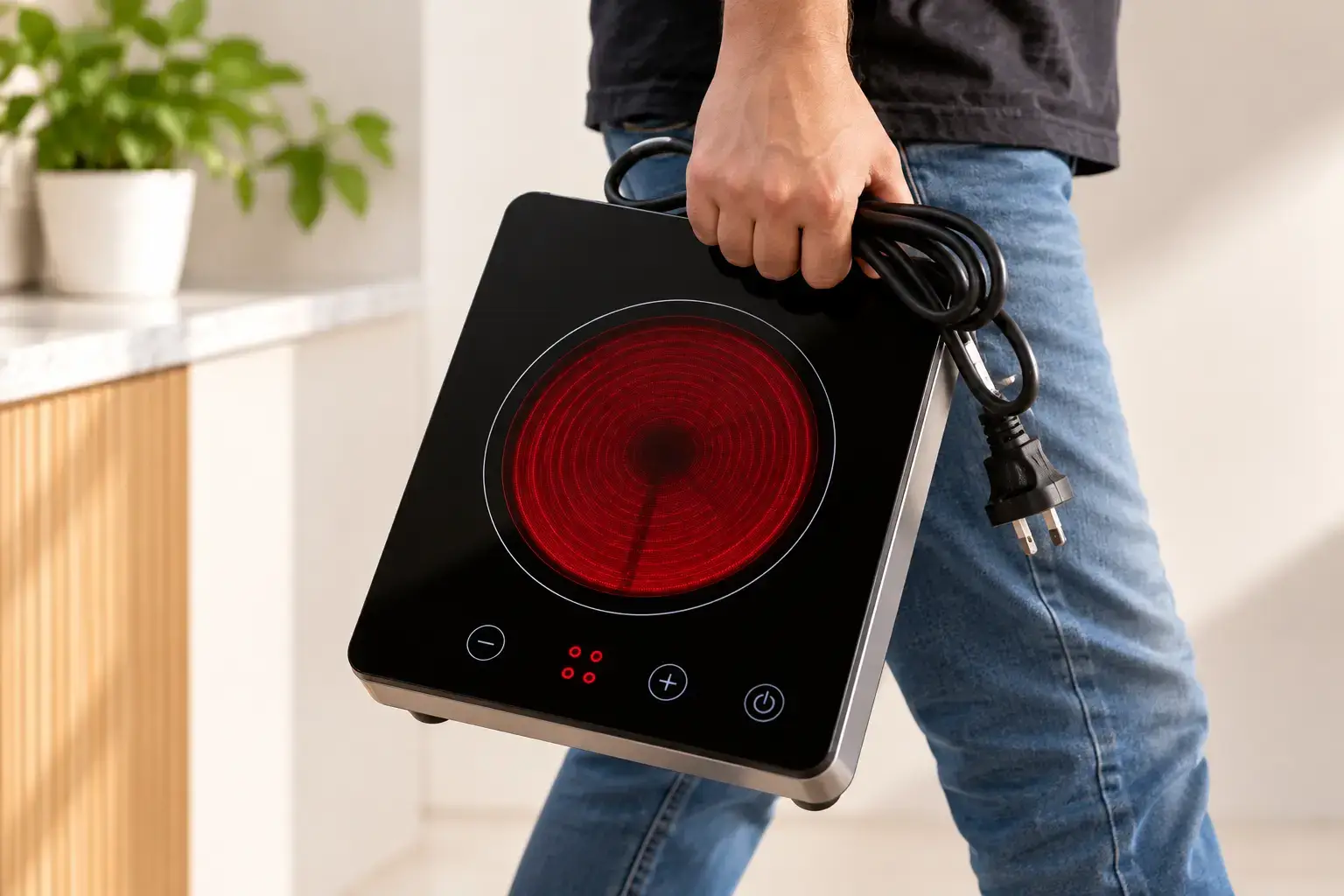 Portable Electric Stove – infrared ceramic cooker close-up